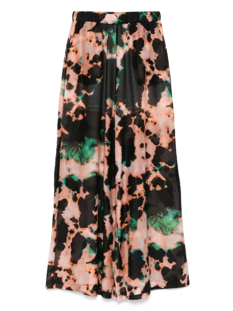 Roberto Collina abstract-print wide-leg trousers