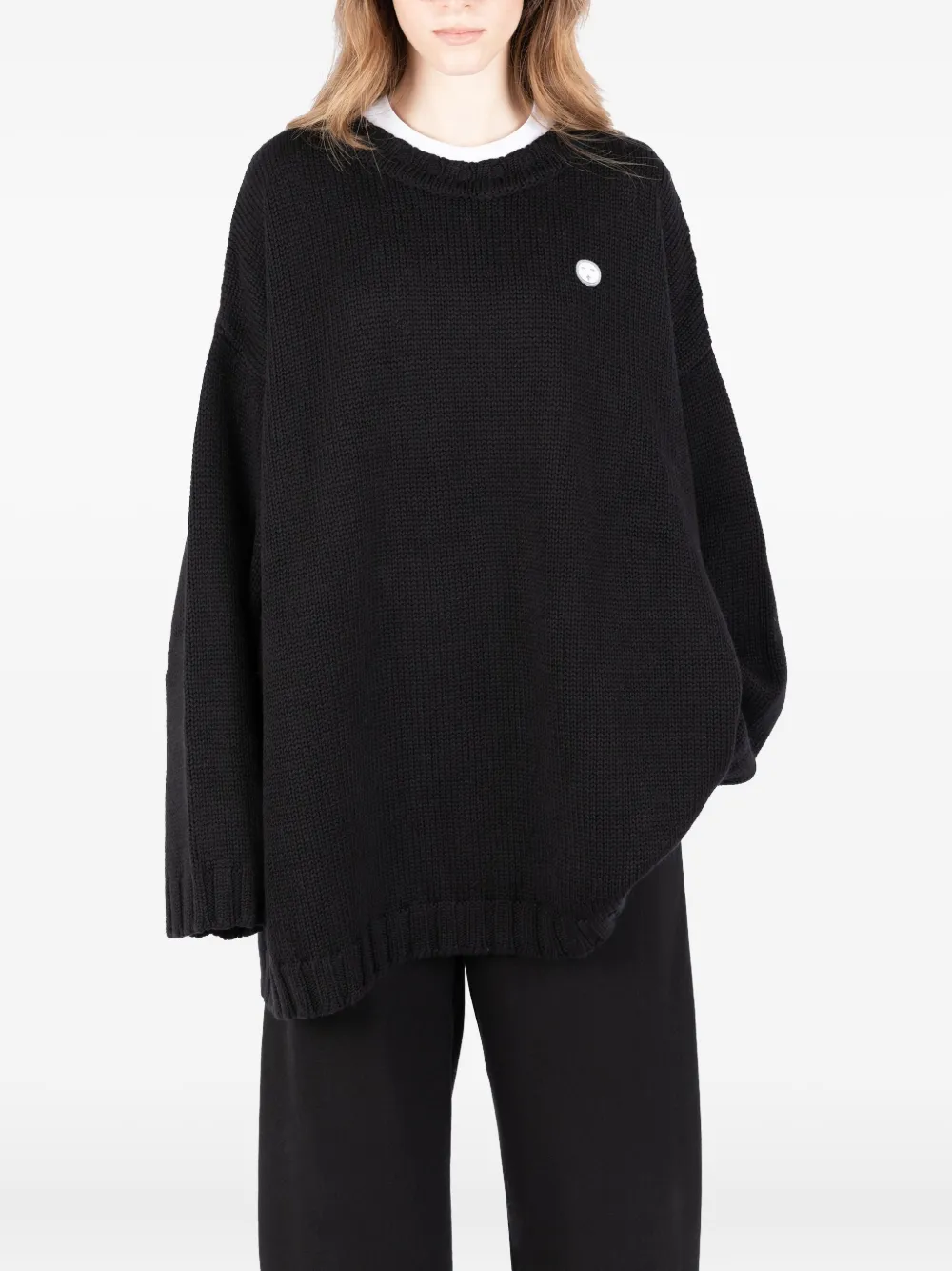 Société Anonyme logo-patch sweater Zwart