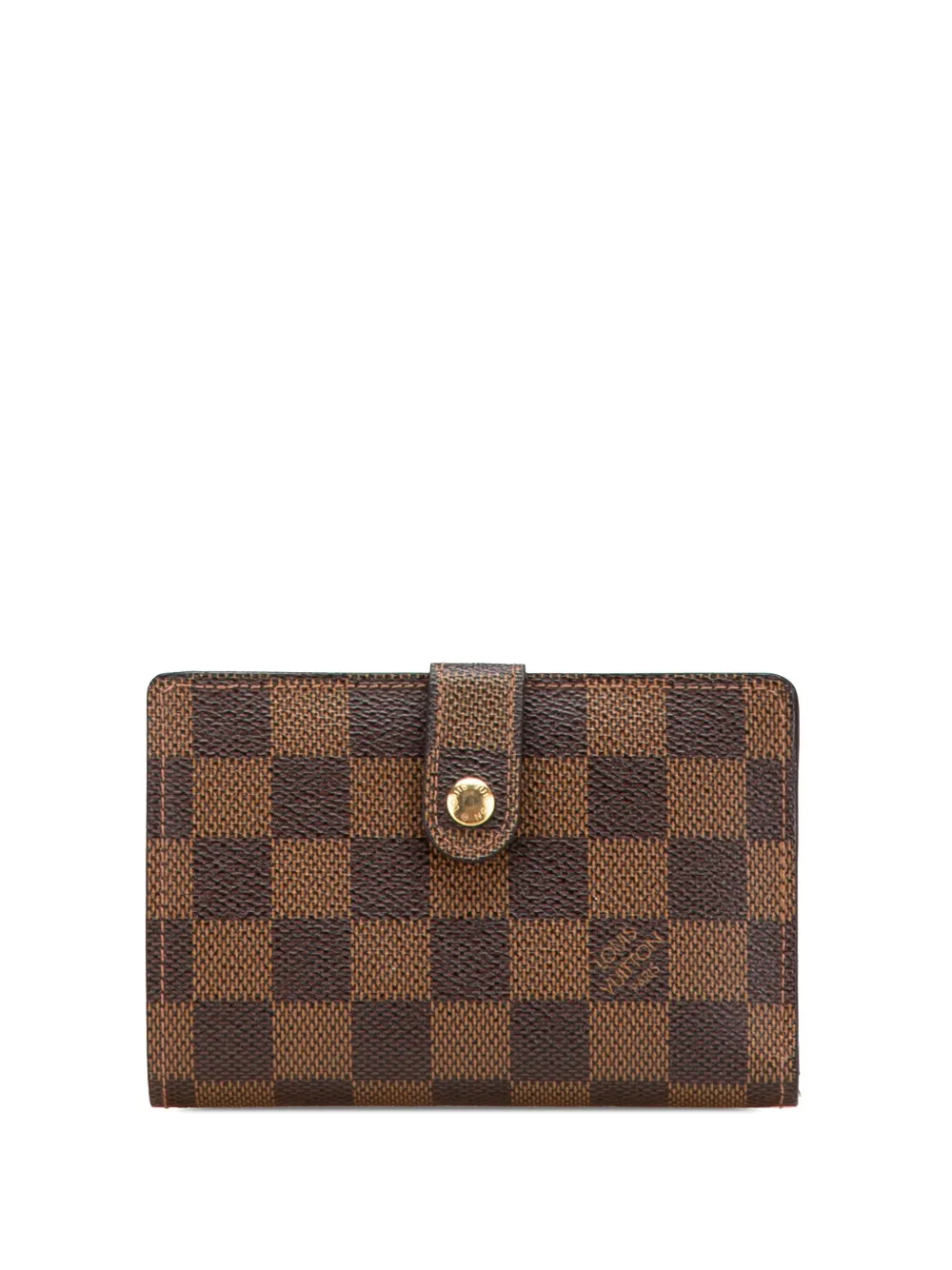 Louis Vuitton Pre-Owned 2005 ダミエ エベヌ ポルト モネ ビレット ヴィエノワ スモール 財布 - ブラウン Louis Vuitton Pre-Owned 2005 ダミエ エベヌ ポルト モネ ビレット ヴィエノワ スモール 財布 - ブラウン