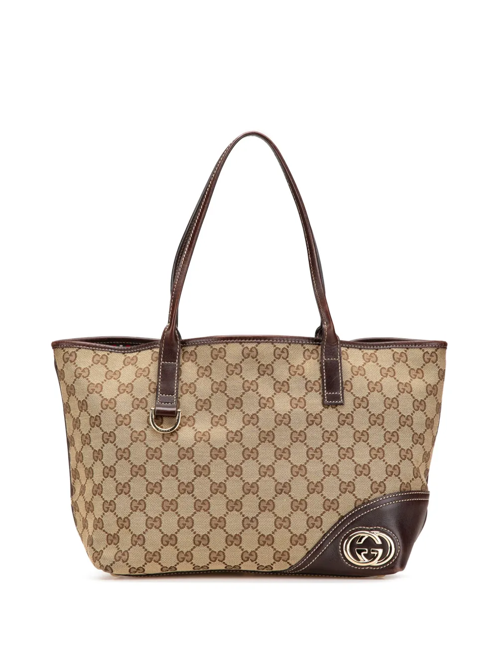 Gucci Pre-Owned 2000-2015 GG Canvas New Britt tote bag - ブラウン Gucci Pre-Owned 2000-2015 GG Canvas New Britt tote bag - ブラウン