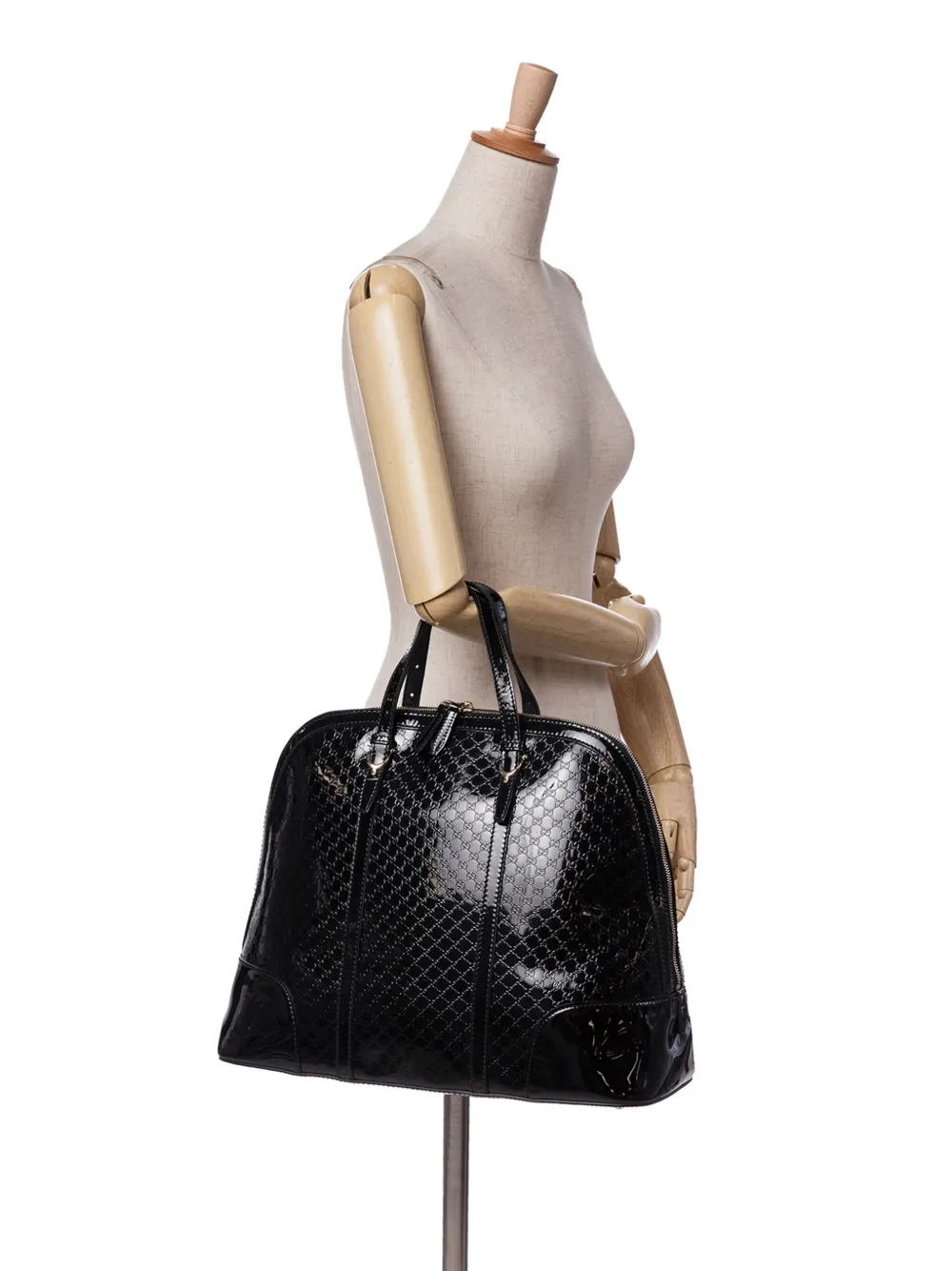 Gucci Pre-Owned 2016-2024 Large Microguccissima Patent Nice Dome Top Handle Bag tote bag | Pre-Owned | Image 2
