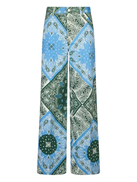LIU JO Printed cotton trousers