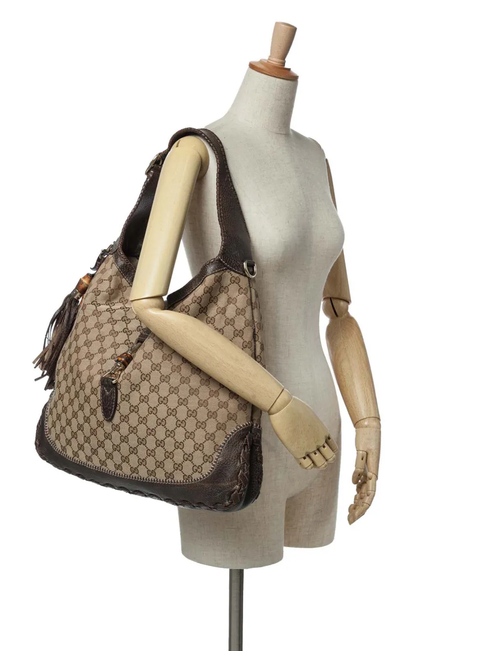 Gucci Pre-Owned 2016-2024 Large GG Canvas New Jackie satchel | Pre-Owned | Image 2