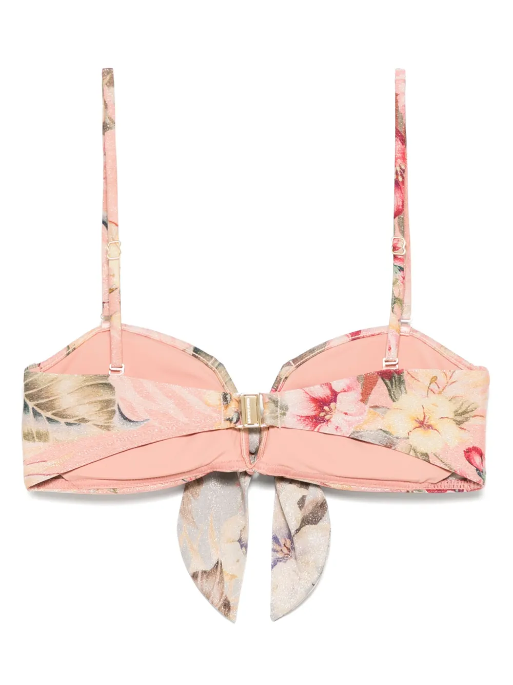 Shop Zimmermann Floral-print Bikini Top