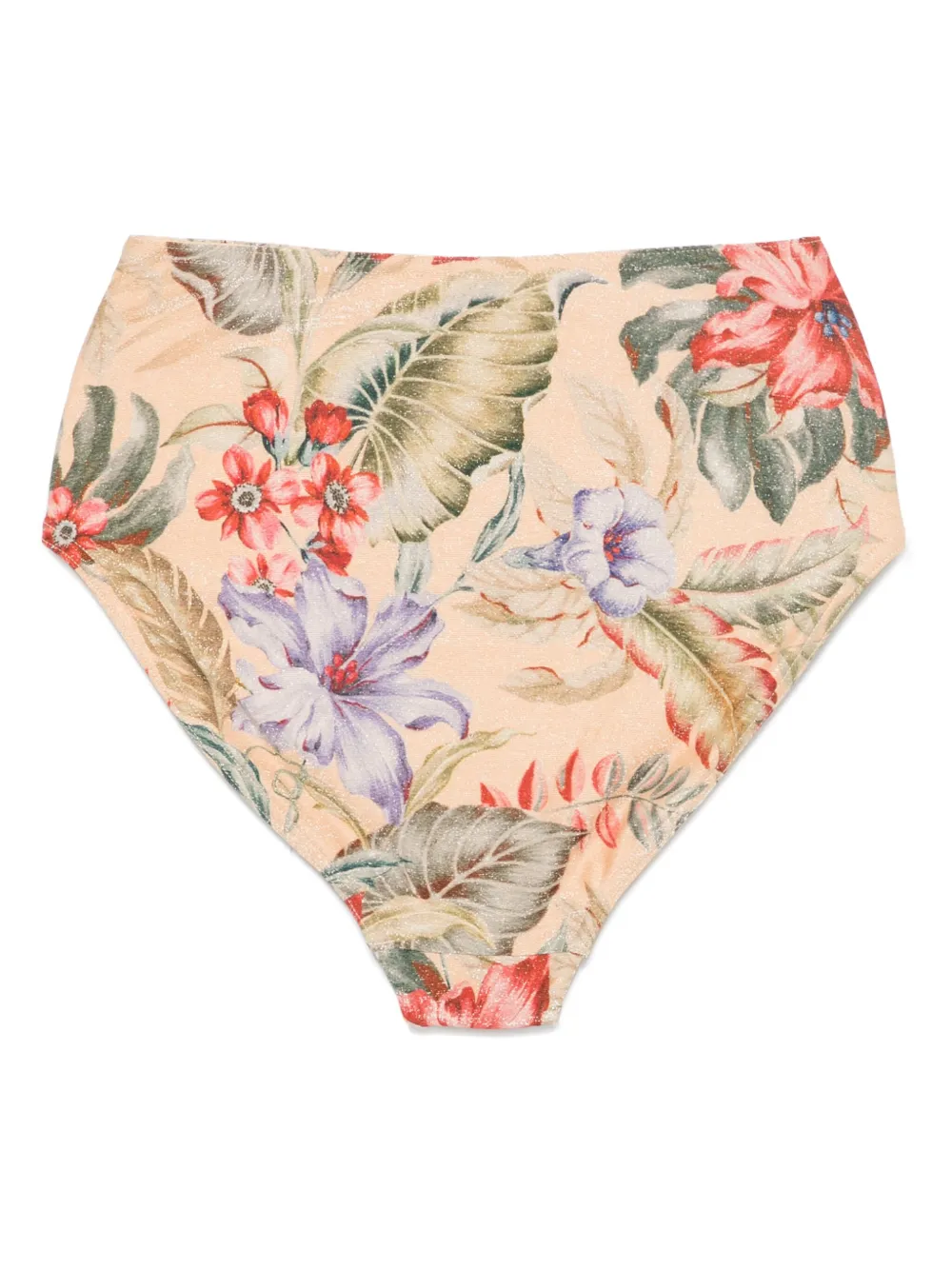ZIMMERMANN Bikinibroek met bloemenprint Beige