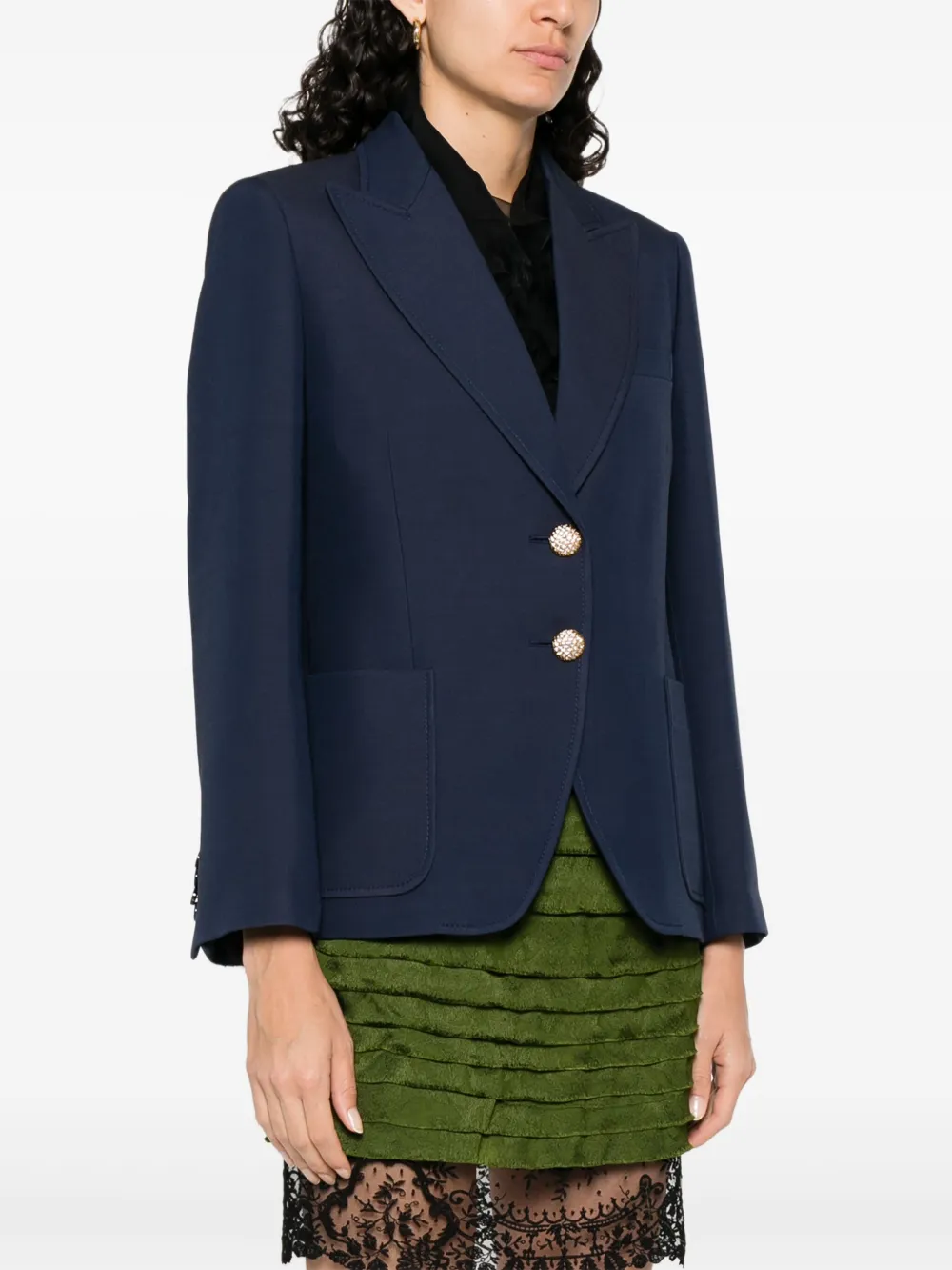 Valentino Garavani Blazer met enkele rij knopen Blauw
