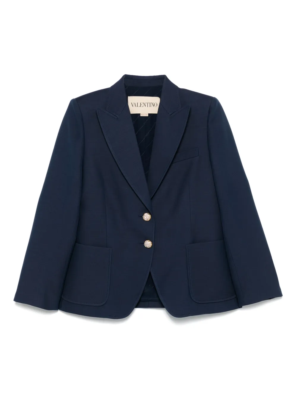 Valentino Garavani Blazer met enkele rij knopen Blauw