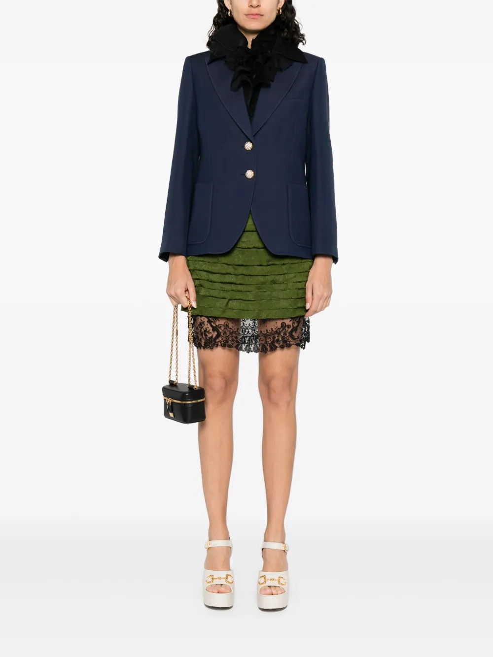 Valentino Garavani Blazer met enkele rij knopen Blauw