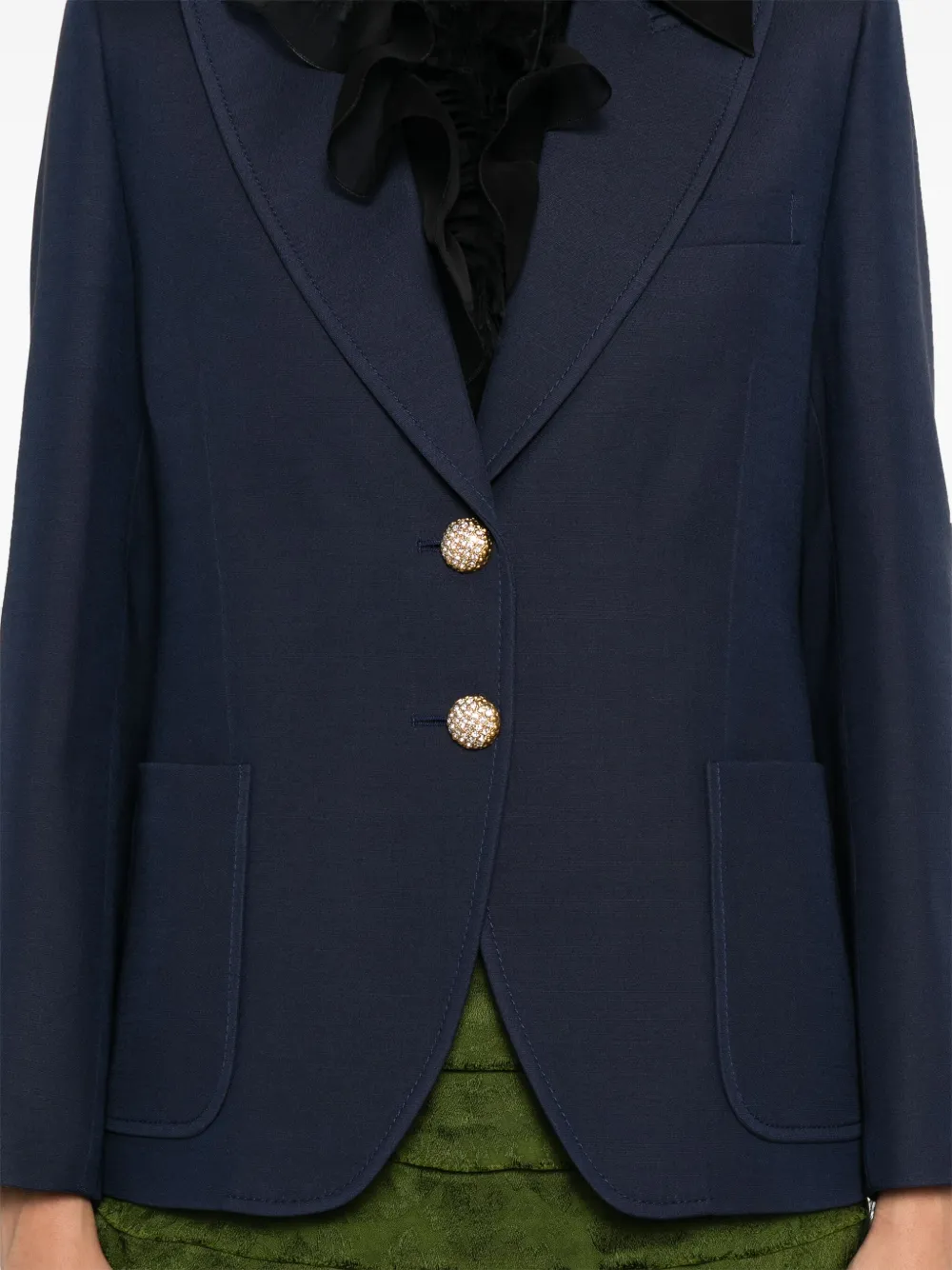 Valentino Garavani Blazer met enkele rij knopen Blauw