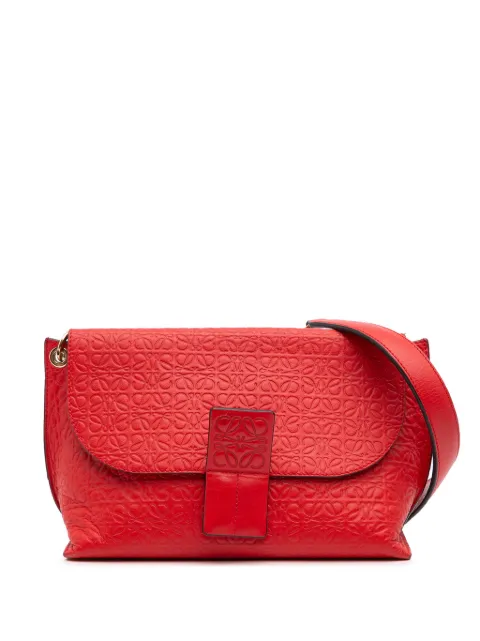 Loewe Pre-Owned 2016 Leather Repeat Anagram Avenue crossbody bag