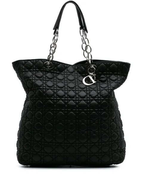 Christian Dior Pre-Owned 2008 Lambskin Cannage Lady Dior Soft Shopping tote bag