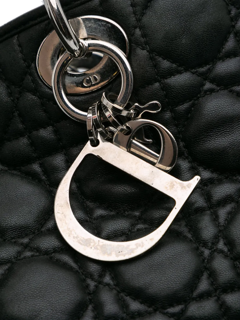 Dior レディースきヤップ美品 DIOR | Lady D-Joy バッグ ミディアム カナージュ ラムスキン