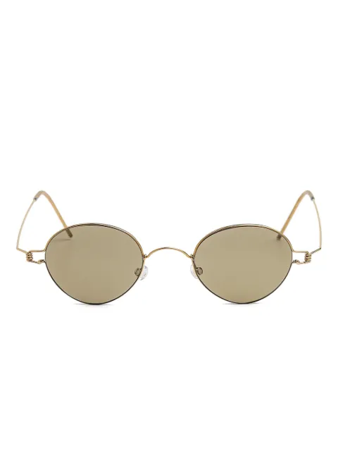 Lindberg round-frame sunglasses