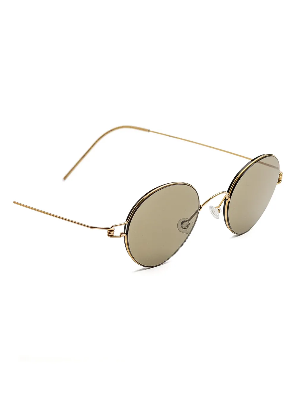 Lindberg round-frame sunglasses Goud