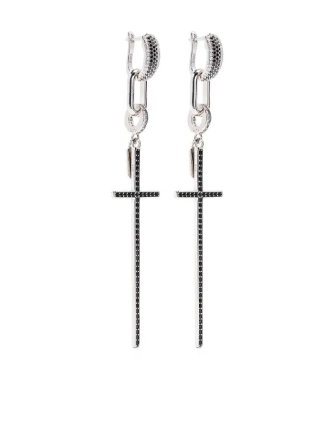 Ellen Conde aretes con detalles de cristal