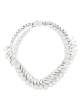 Ellen Conde crystal-embellished necklace - Silver