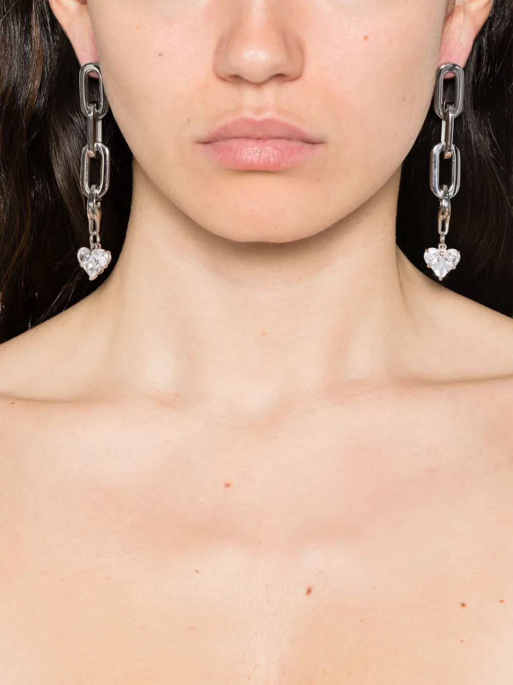 Ellen Conde aretes con dije de cristal | Image 2