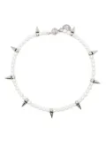 Ellen Conde spike-stud necklace - Silver