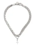 Ellen Conde cross-pendant necklace - Silver