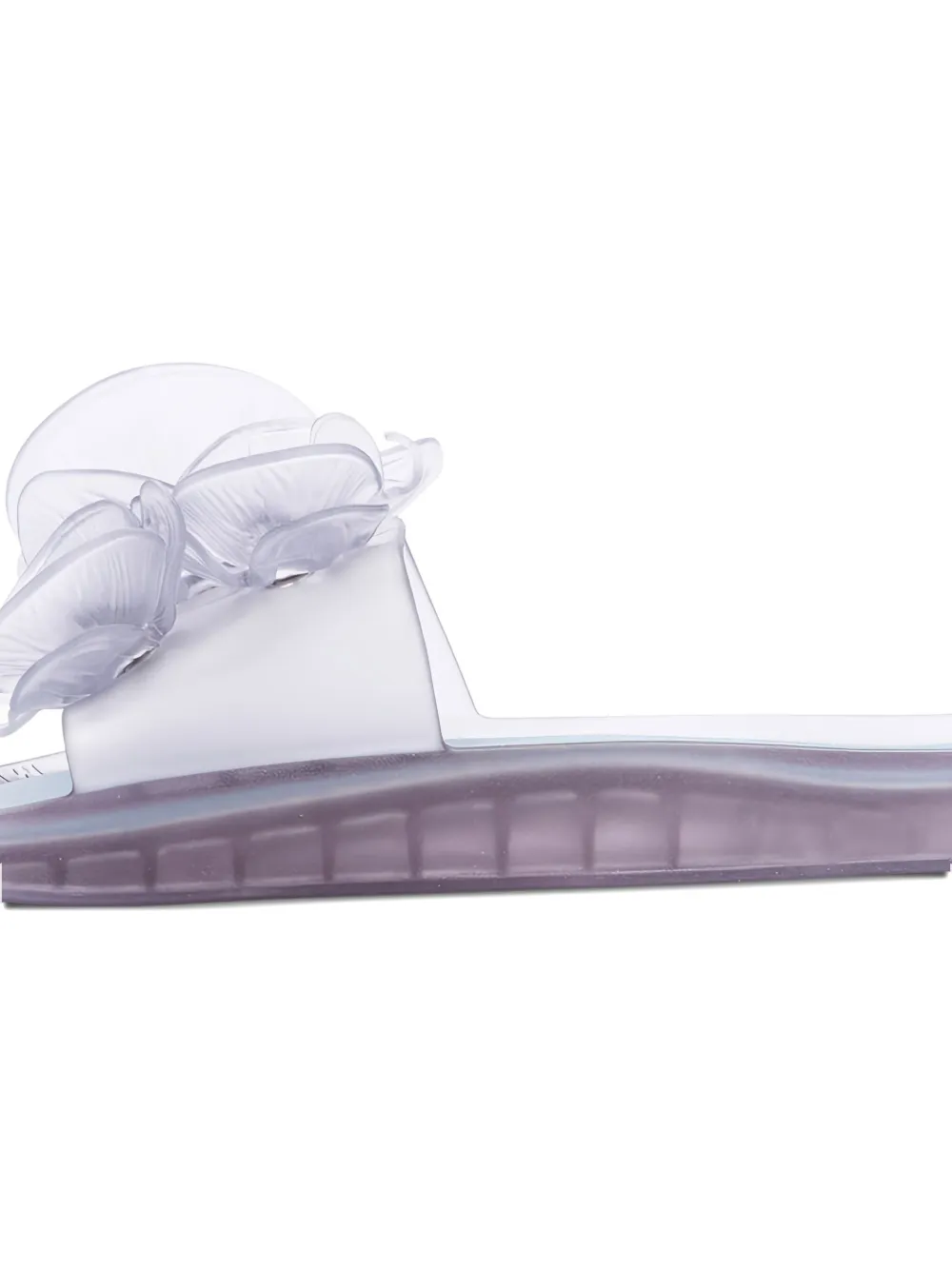 MELISSA X Y/PROJECT FLOWER-EMBELLISHED SLIDE SANDALS