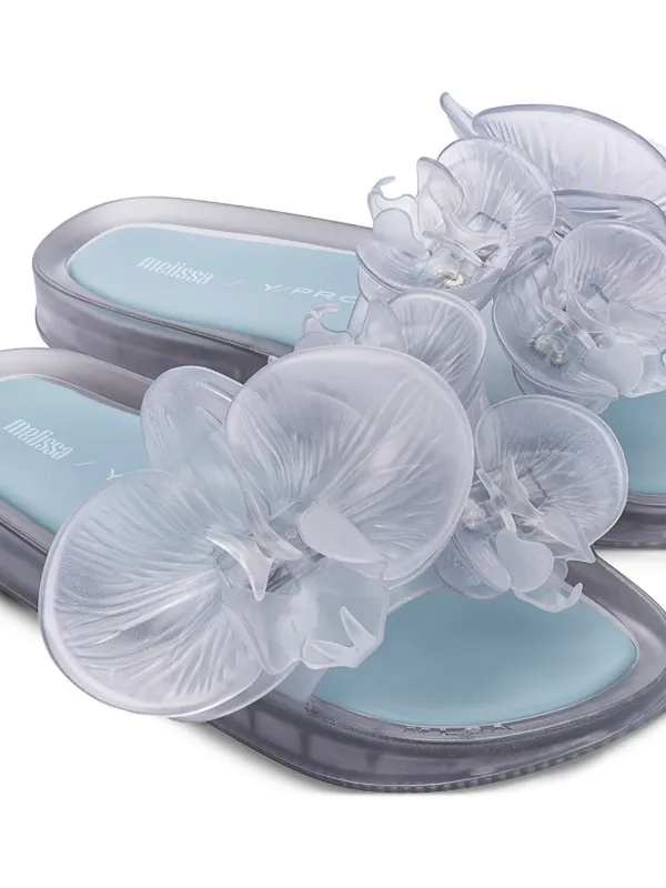 Melissa x Y/Project flower-embellished Slide Sandals | White