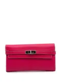 Hermès Pre-Owned 2015 Epsom Kelly Longue Wallet long wallets - Pink