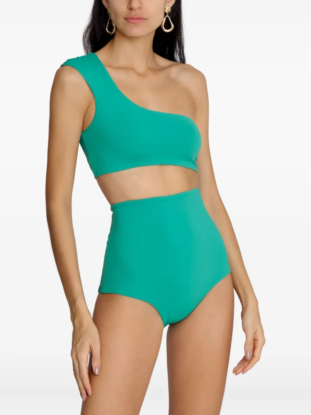 Lygia & Nanny Marjory asymmetrische bikini Groen
