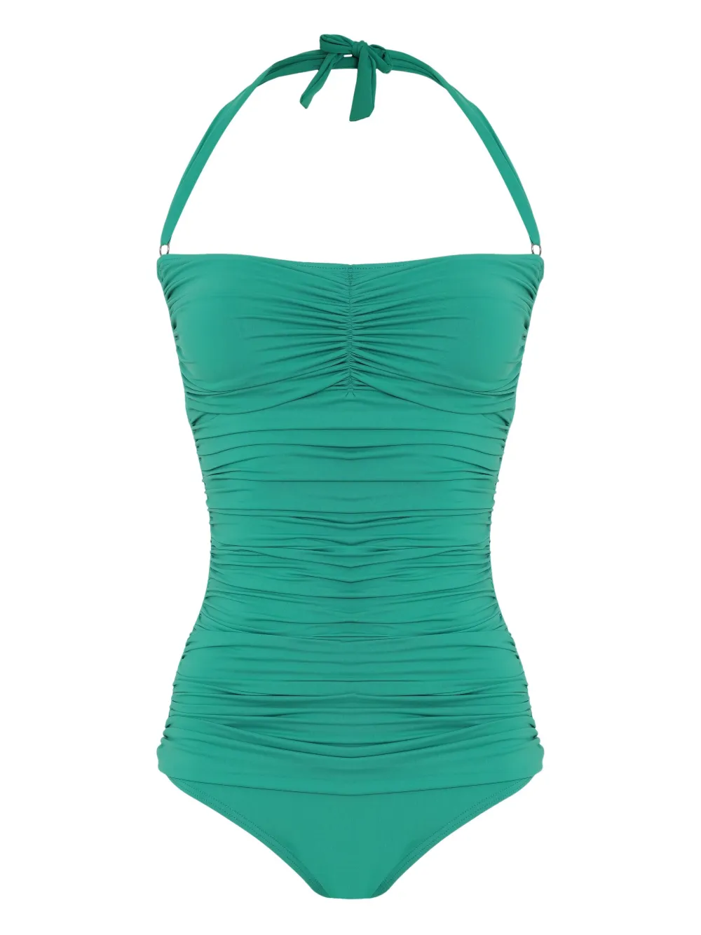 Lygia & Nanny Wangari badpak met ruches Blauw