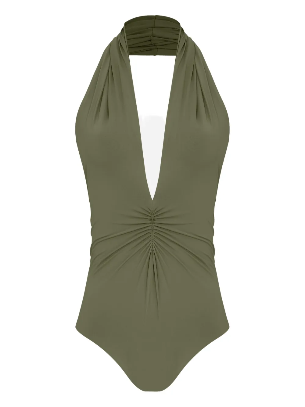 Lygia & Nanny Costume da bagno con scollo all'americana - Verde