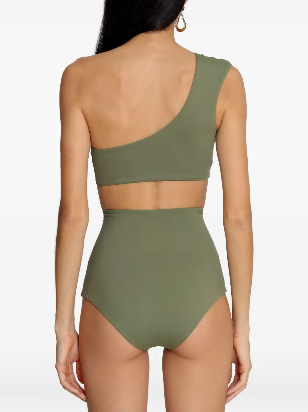 Lygia & Nanny Marjory asymmetrische bikini Groen