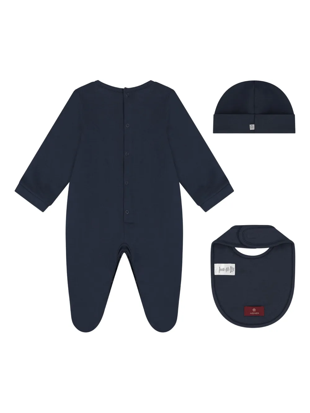 Aigner Kids Babypakje met logoprint Blauw