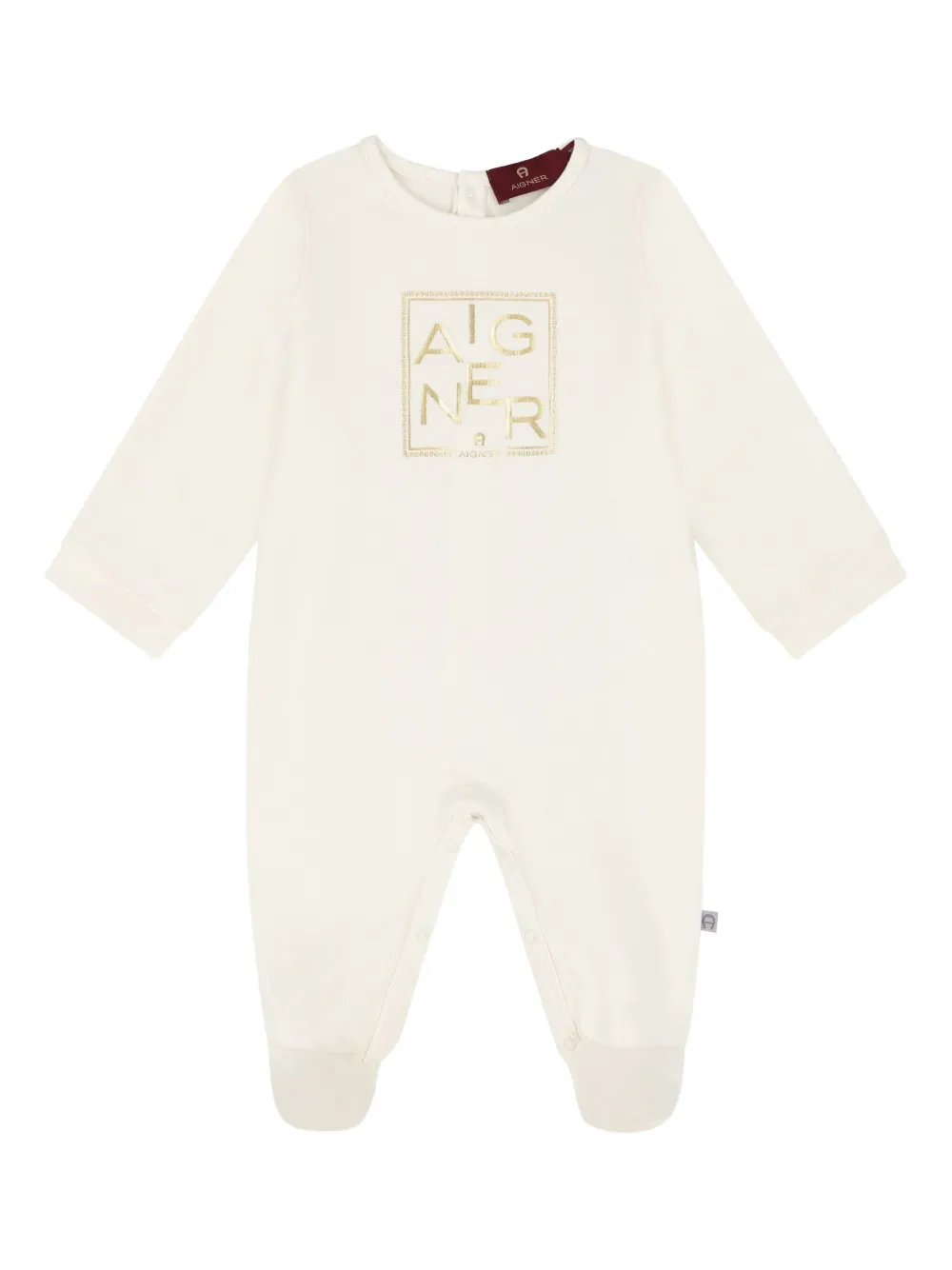 Aigner Kids Babypakje met logoprint Beige