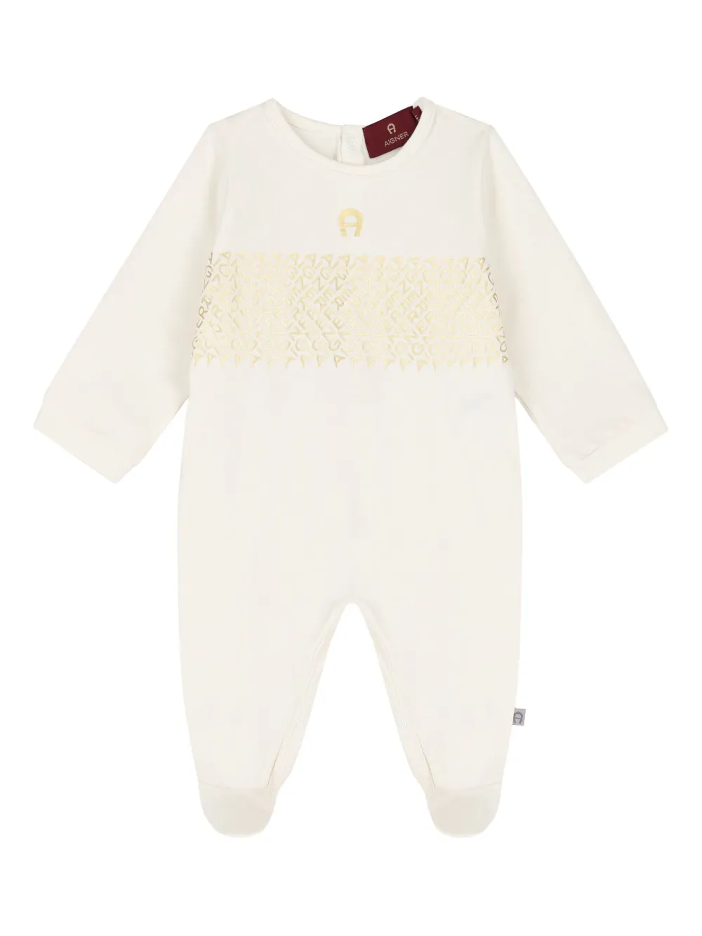 Aigner Kids Babypakje met logoprint Beige