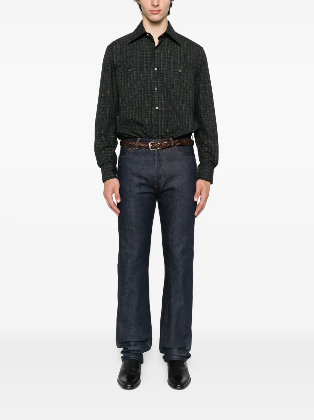 Husbands  plaid patch-pocket shirt | Image 2