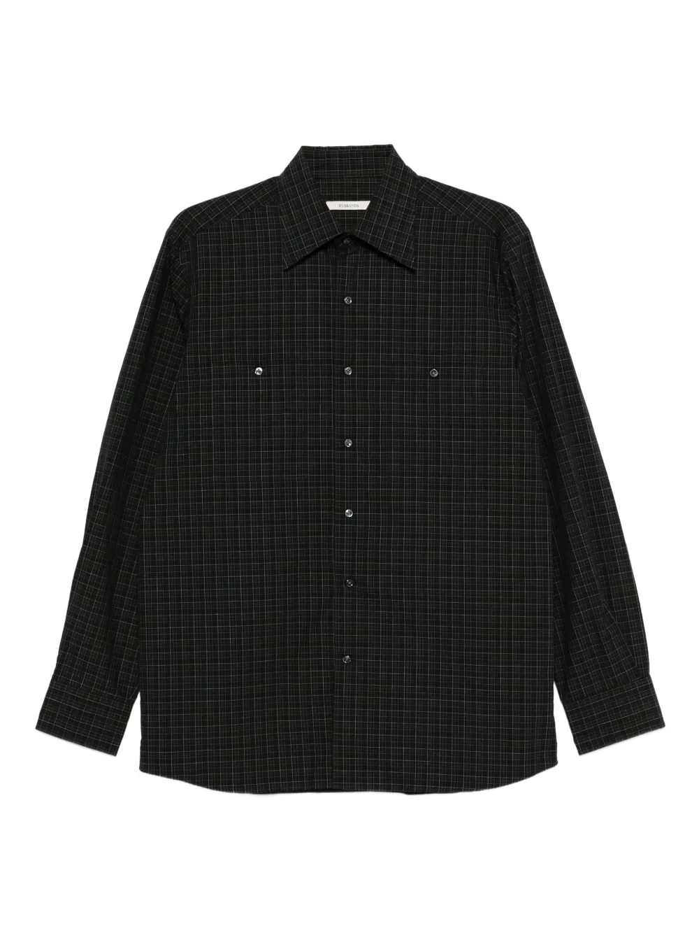 Husbands  plaid patch-pocket shirt | Green | Image 1