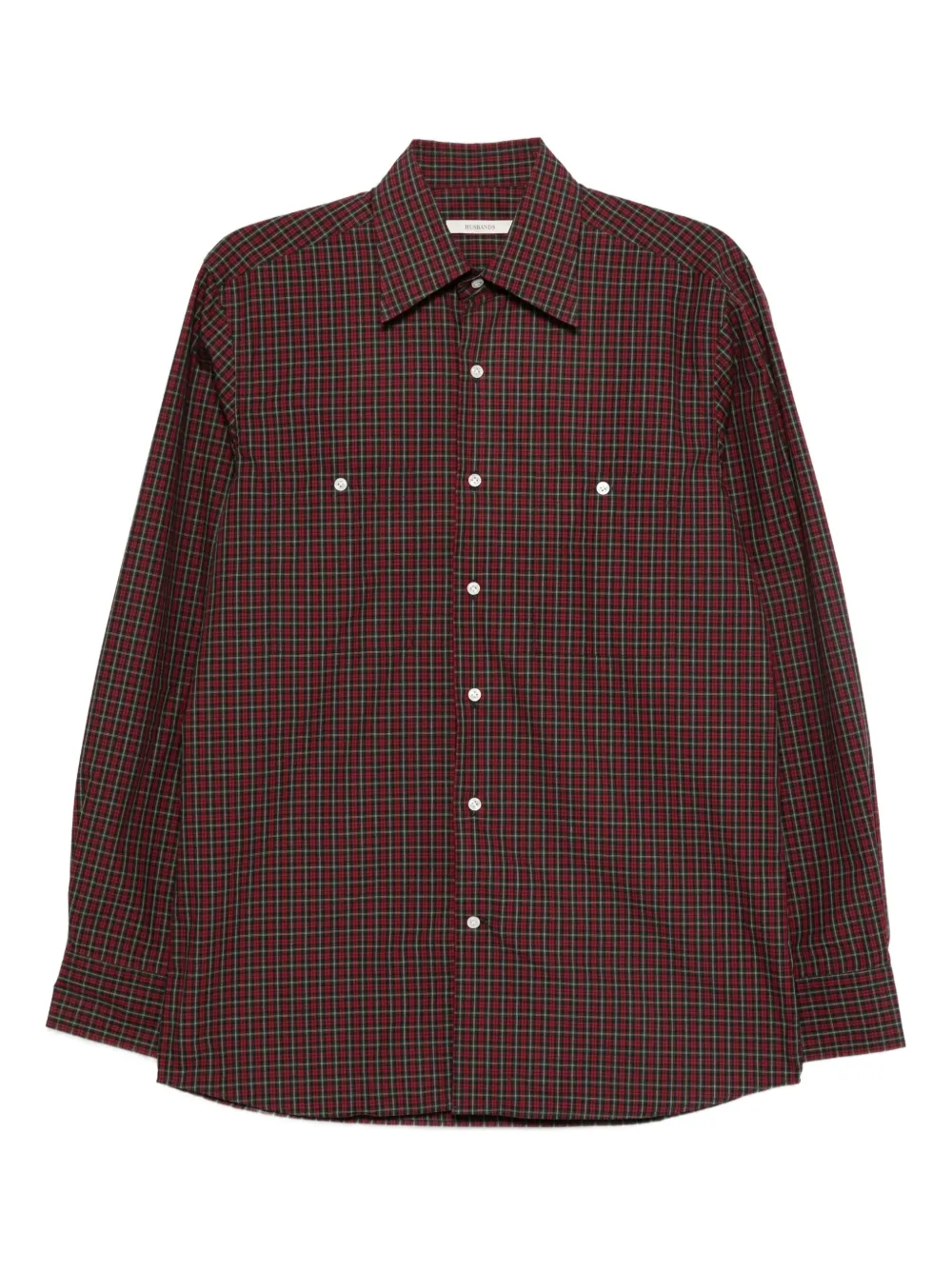 Husbands  checked cotton shirt | Red | Image 1