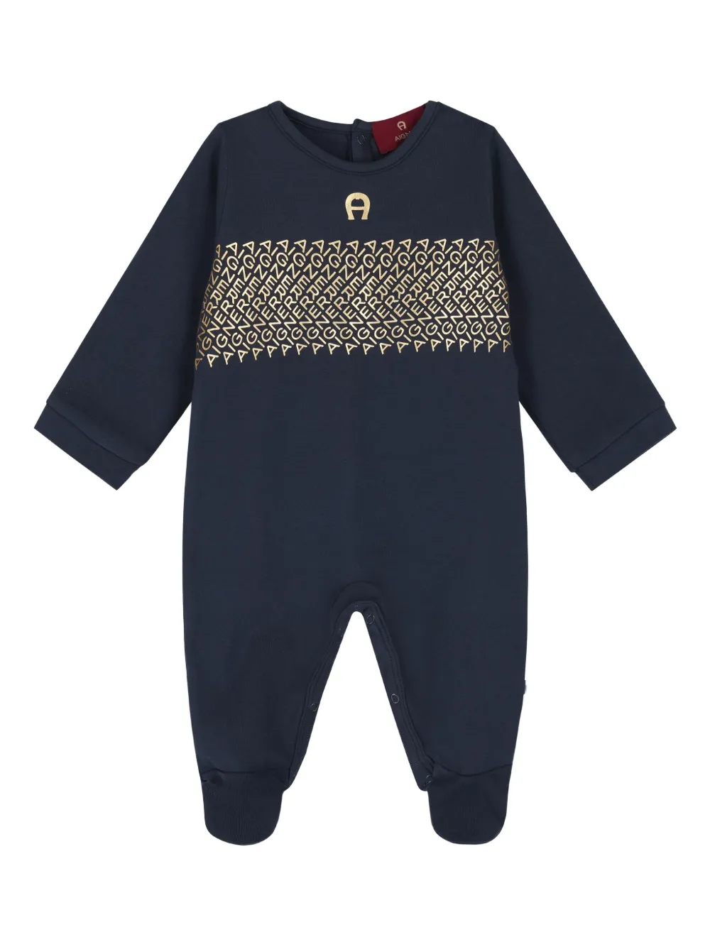 Aigner Kids Babypakje met logoprint Blauw