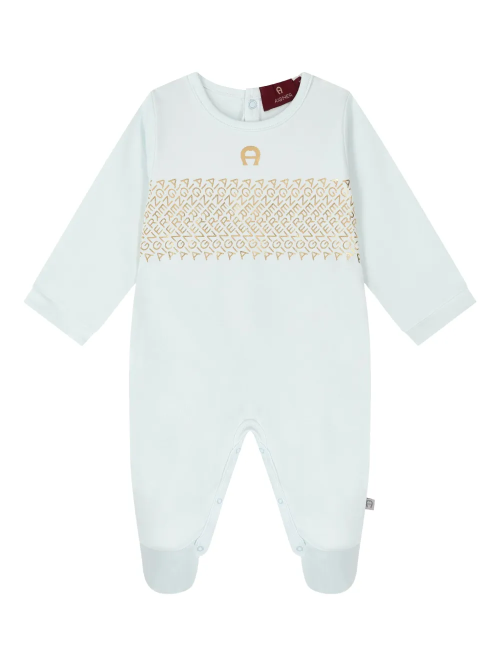 Aigner Kids Babypakje met logoprint Blauw