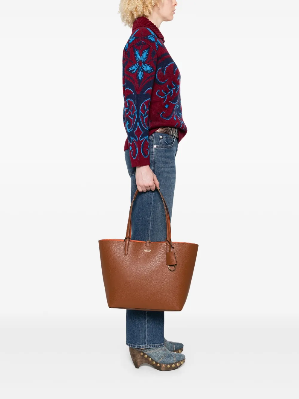 Lauren Ralph Lauren reversible logo tote bag - Bruin