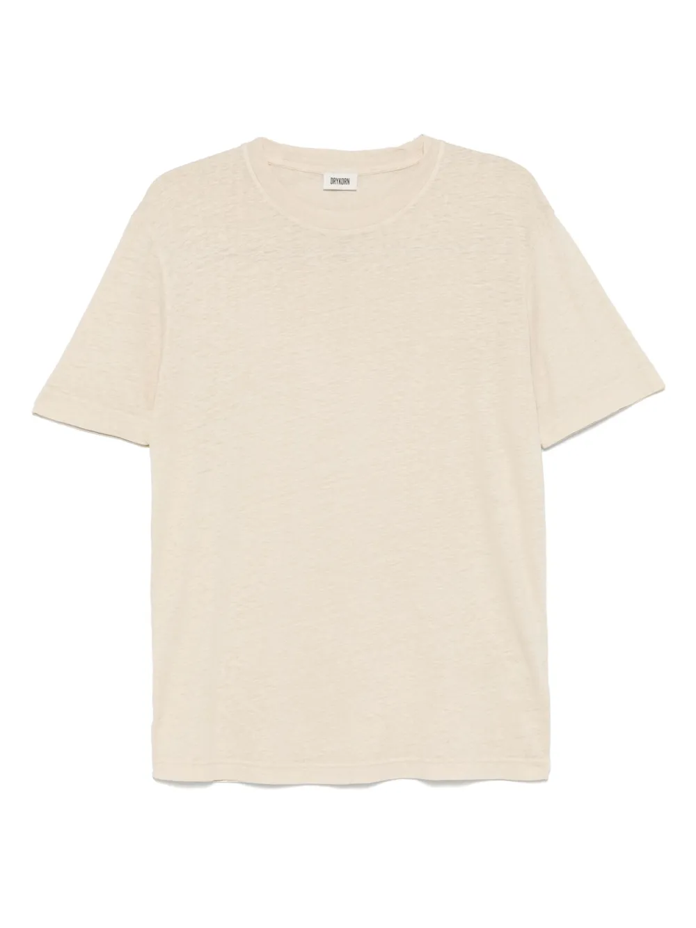 Drykorn linen-blend T-shirt | Neutrals | Image 1