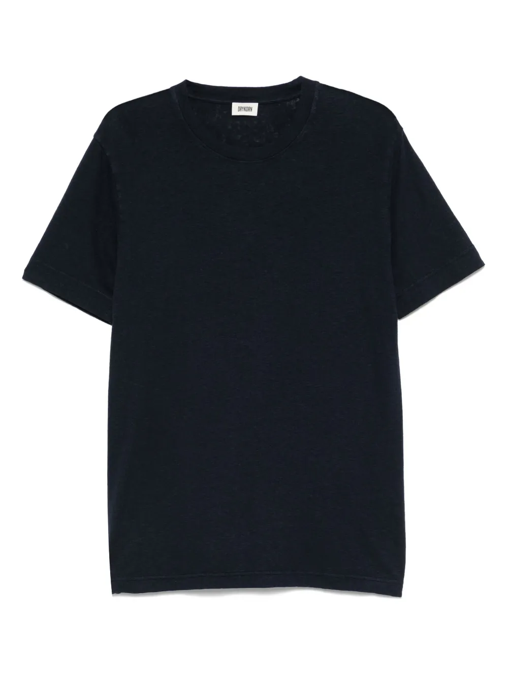 Drykorn playera en mezcla de lino | azul | Image 1