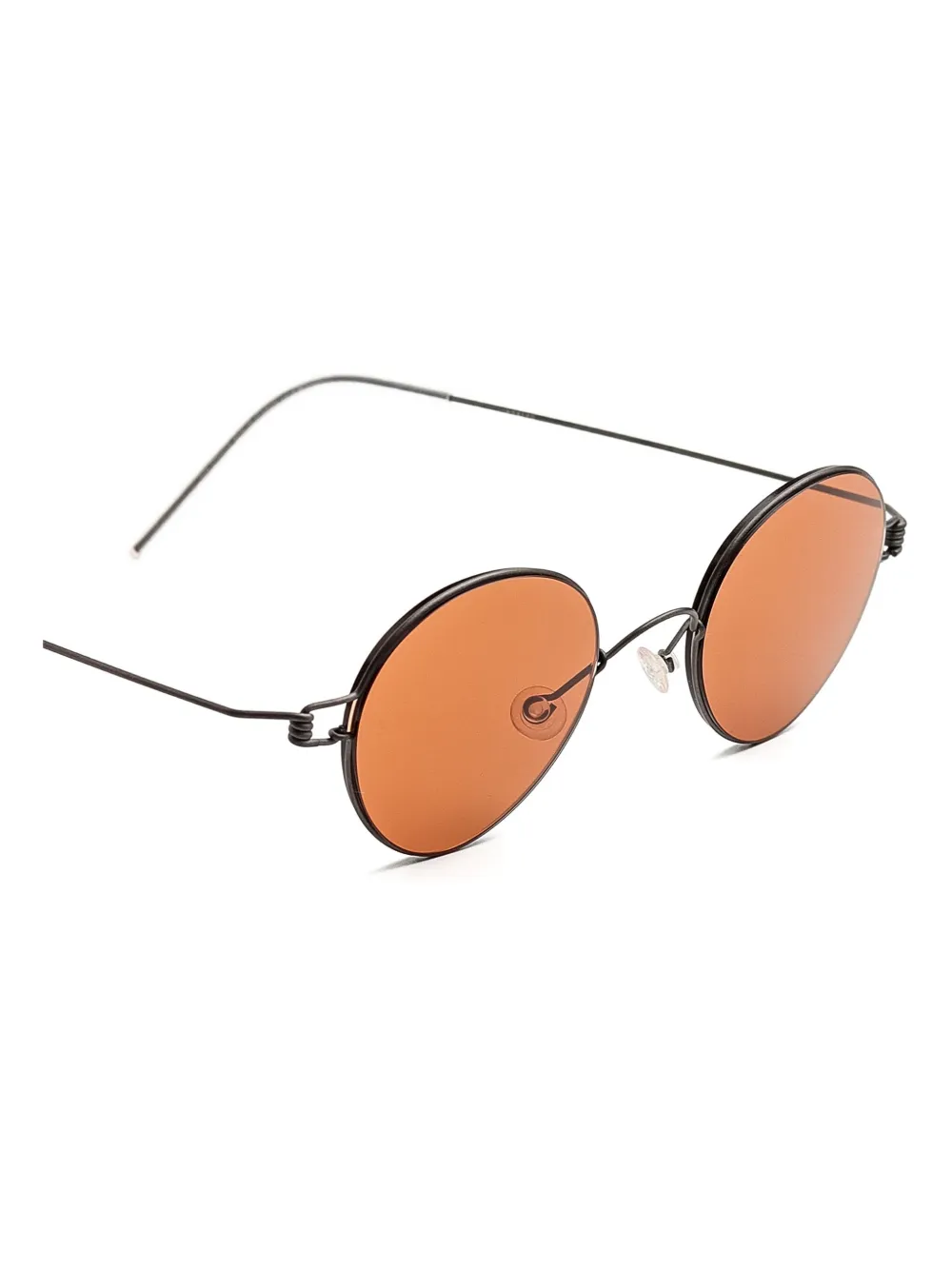 Lindberg round-frame sunglasses Zwart