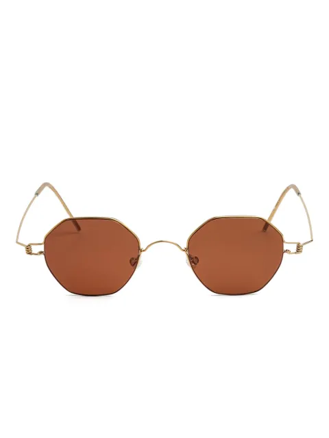 Lindberg geometric-frame sunglasses