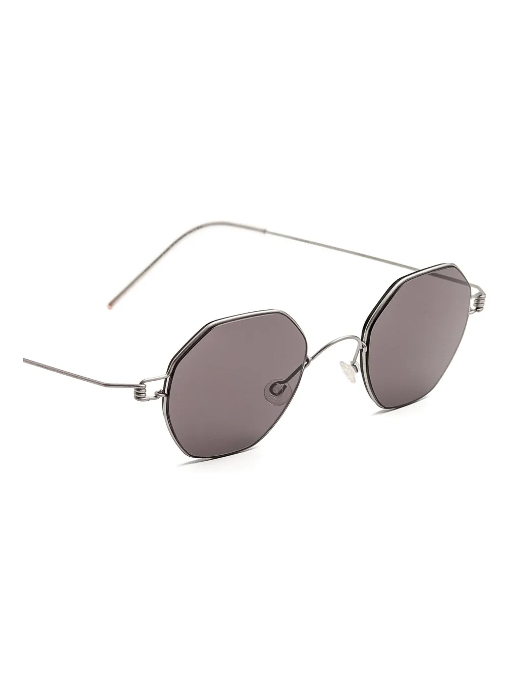 Lindberg geometric-frame sunglasses Zilver