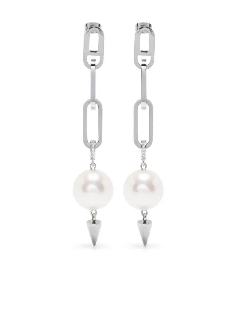 Ellen Conde aretes con aplique en punta