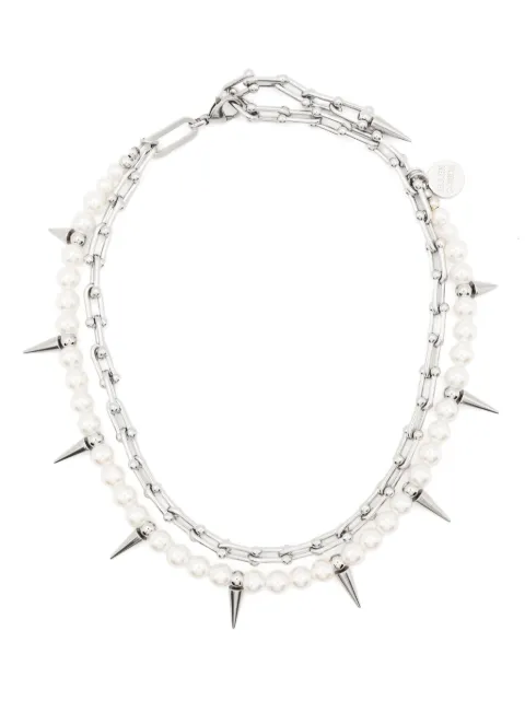 Ellen Conde collar con detalle de perlas