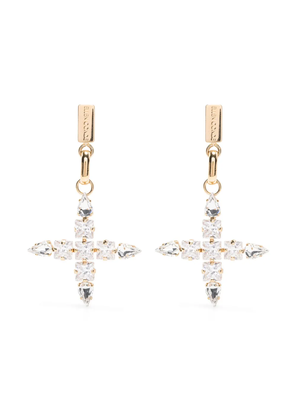 crystal-embellished earrings
