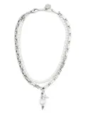 Ellen Conde faux pearl-embellished necklace - Silver
