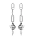 Ellen Conde cross-charm earrings - Silver