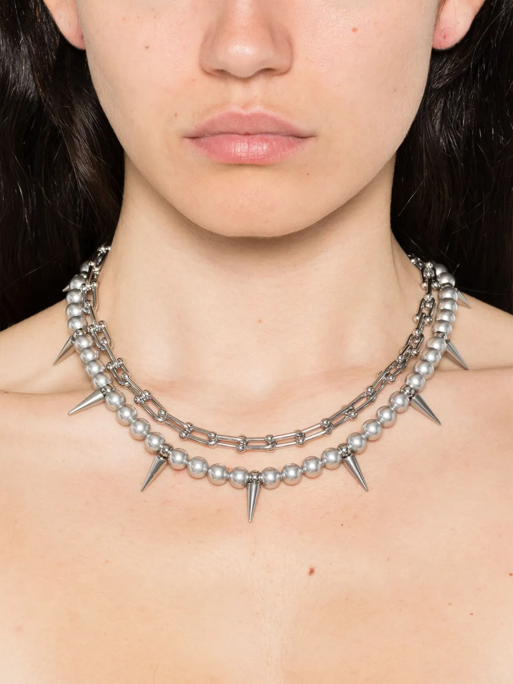 Ellen Conde faux-pearl necklace - Zilver